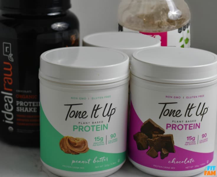 vegan protein powder review ideal raw vs tone it up vs women's best