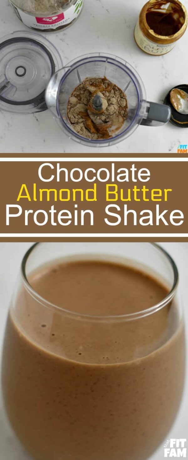 Chocolate Almond Butter Protein Shake That Fit Fam
