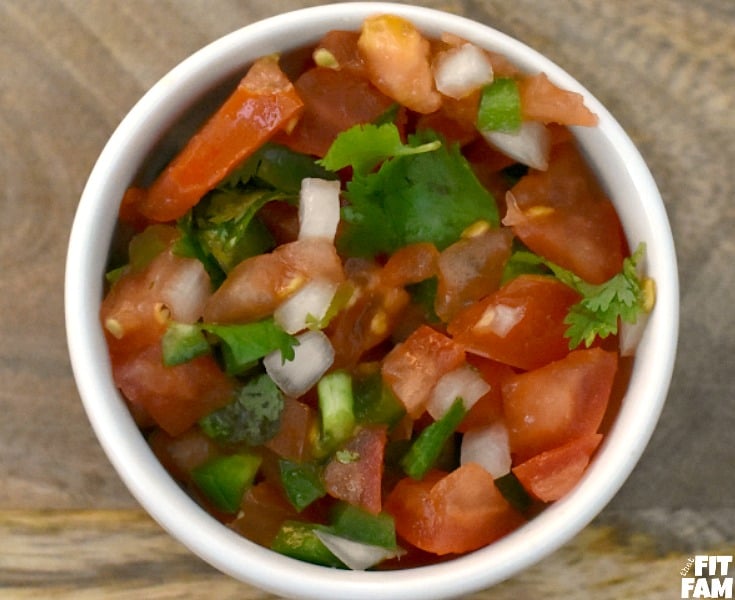 homemade pico de gallo is super easy to make, healthy, and packed with superfoods which make this dish very diet friendly. use it on any mexican dish!