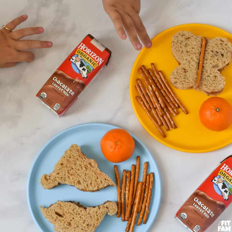 kids love their almond butter and jelly sandwiches for lunch