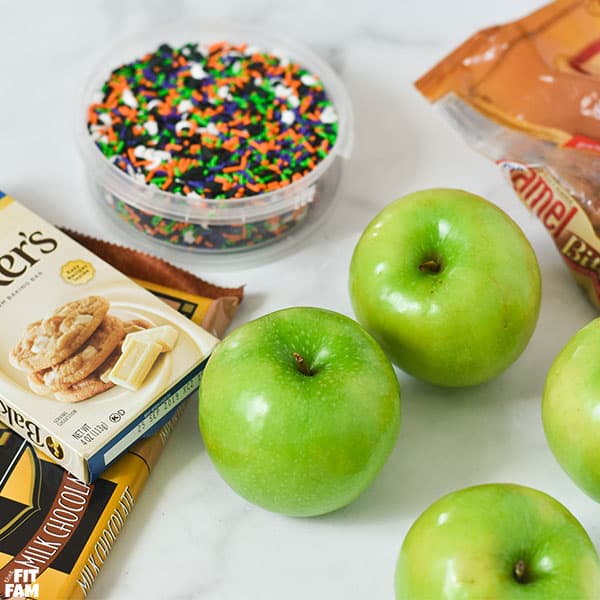 ingredients for homemade caramel apples