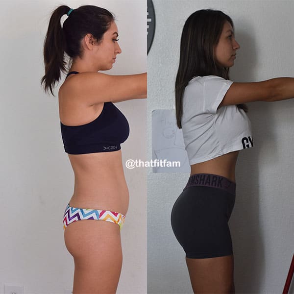 counting macros before and after IIFYM glute growth, muscle growth takes time