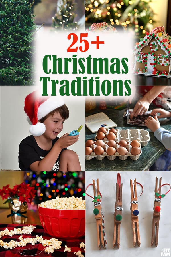 Christmas Traditions for the family! over 25 fun ideas! some are for the night before, and lots can be done all month long! love these family traditions #christmas