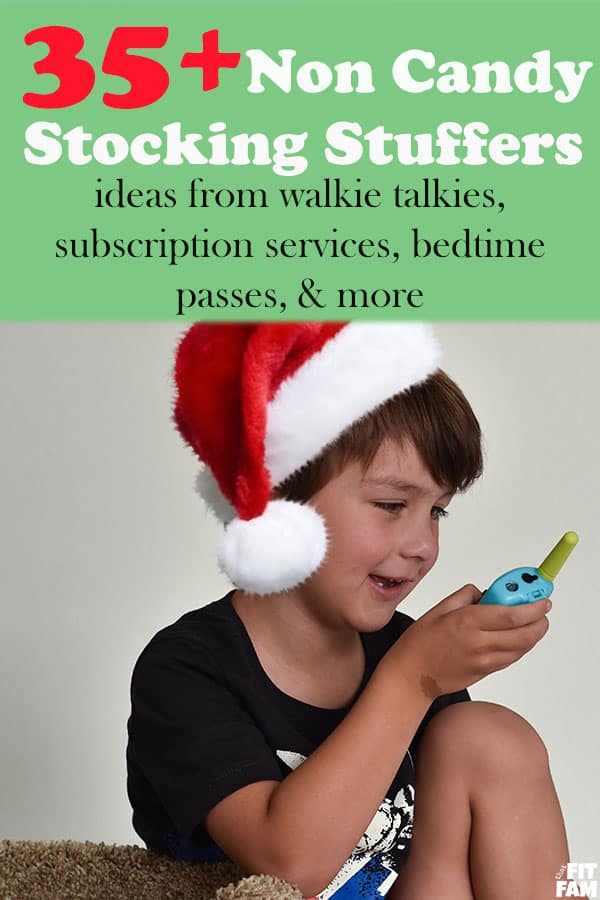 non candy stocking stuffers - over 35 unique stocking ideas! from walkie talkies to movie passes, family recipes and way more! #christmas