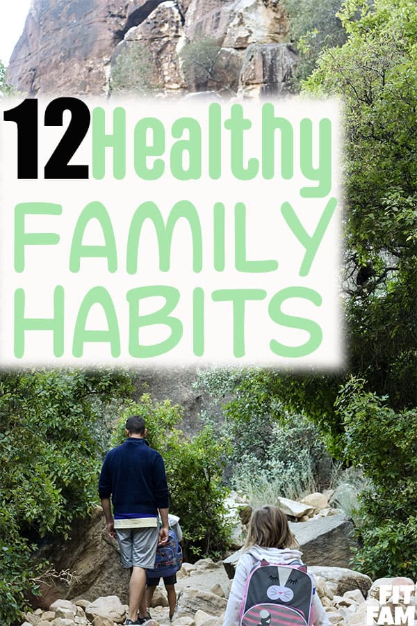 12 healthy family habits that are easy to start! we love these ideas! applicable to both mental & physical health! #familygoals