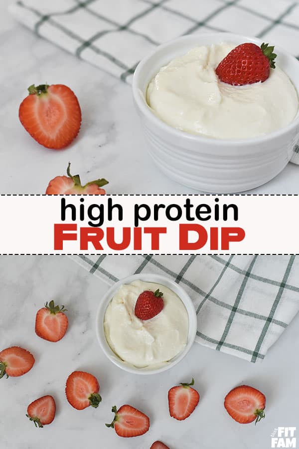 healthy fruit dip with strawberries