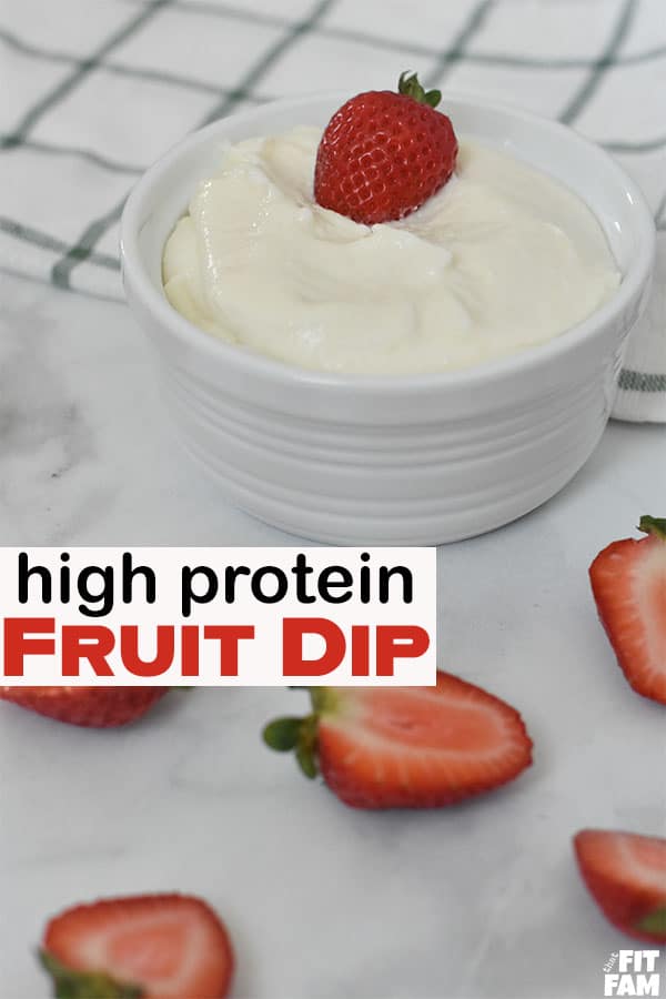 healthy fruit dip and strawberries!