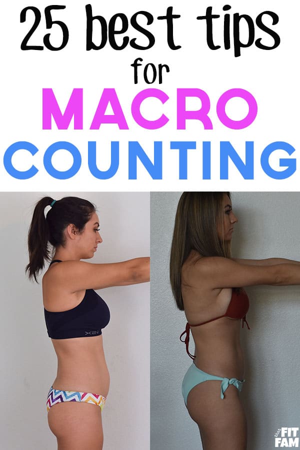 before and after counting macros, flexible dieting progress pic