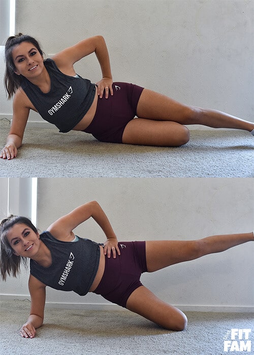 side lying hip raise