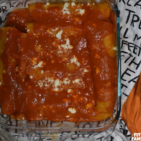 mummy enchiladas halloween food That Fit Fam