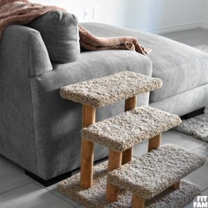 carpeted pet stairs
