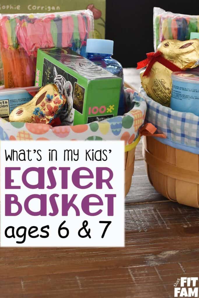 Easter baskets filled with summer toys and puzzles