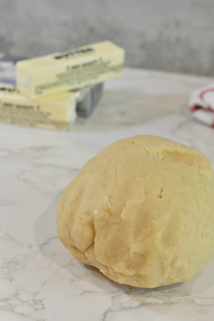 large ball of empanada dough for sweet empanadas, empanadas dulces